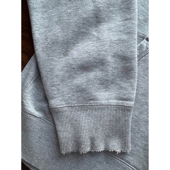 Vintage Nike Heather Grey Solo Swoosh Cotton-Blend Pullover Hoodie - Men's XL - Picture 9 of 11